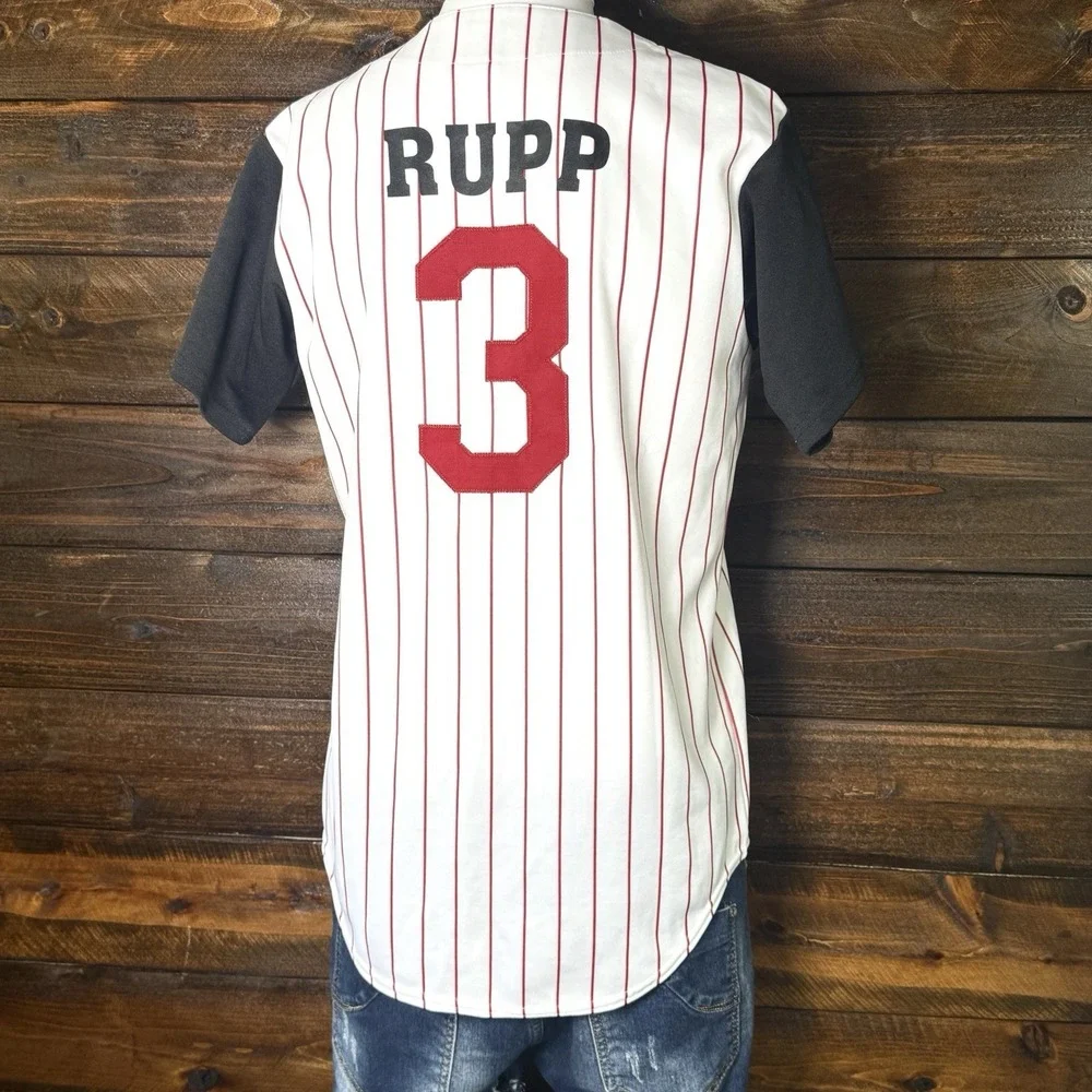 Cincinatti Reds # 3 Throwback‎ Majestic Pin Striped MLB Jersey Size Small 42